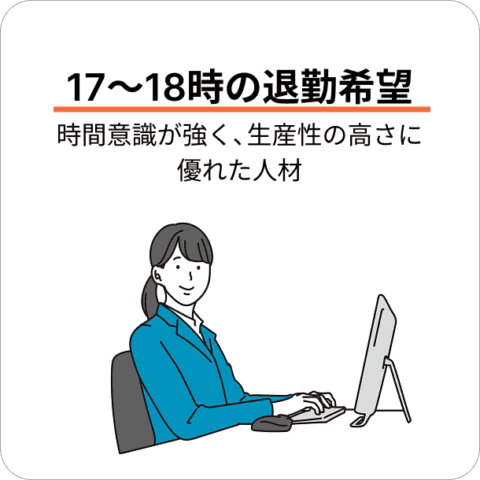 17~18時の退勤希望